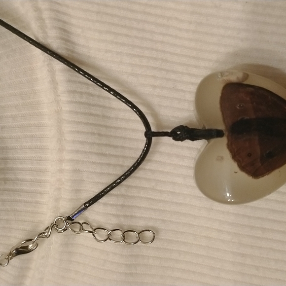 Cool real butterfly in heart shaped lucite 🦋❣️ - Picture 4 of 5